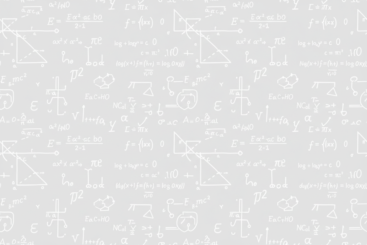 Mathematics and science equations background pattern